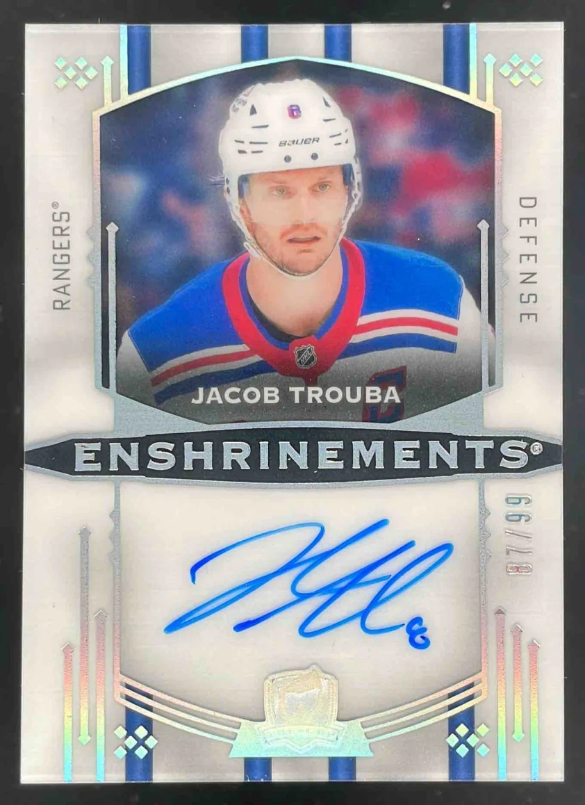 2024-25 Upper Deck The Cup Enshrinements #E-JT Jacob Trouba Autograph Auto /99