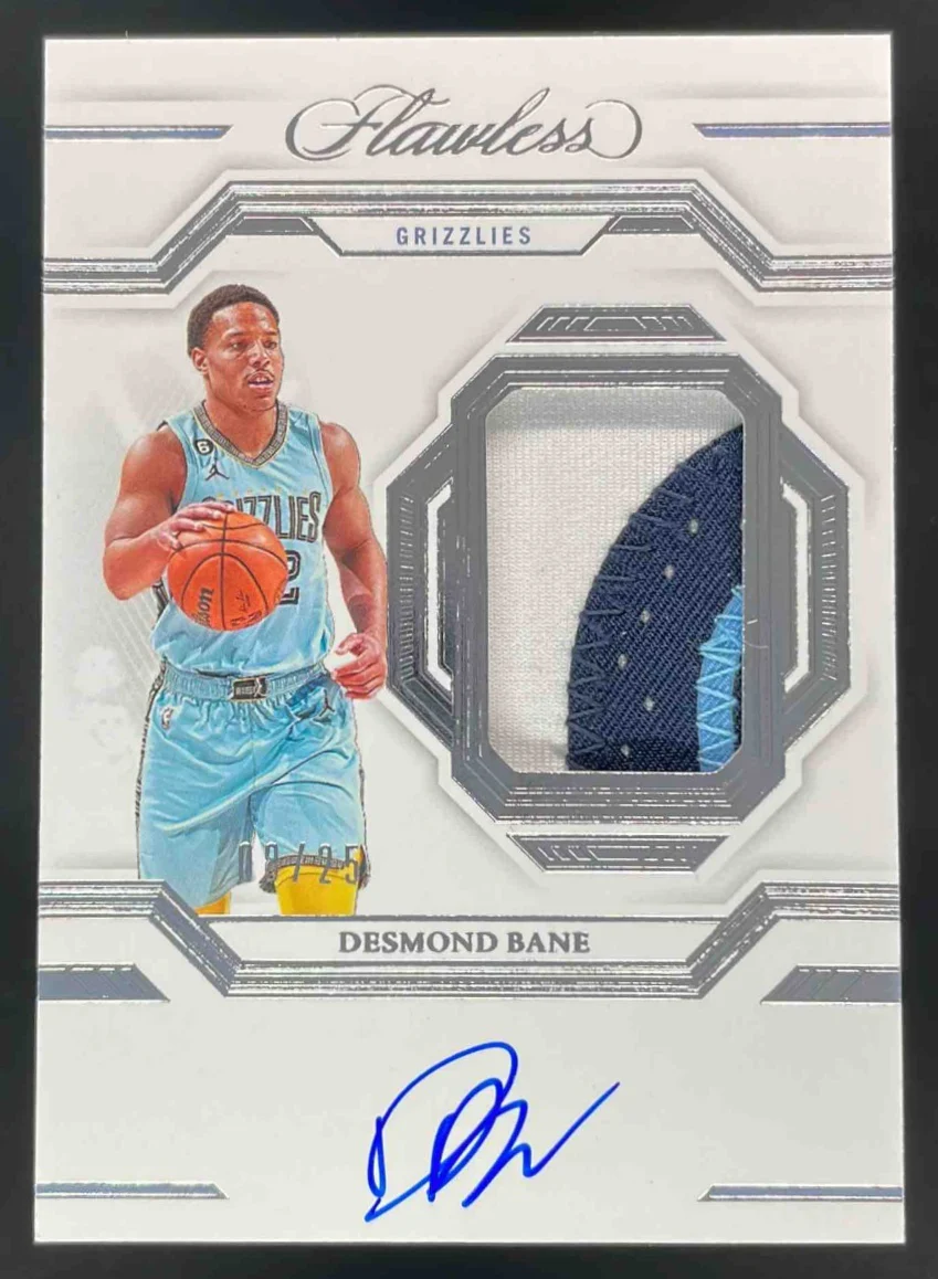 2022-23 Flawless Signature Prime Materials #SPA-DBN Desmond Bane Auto /25