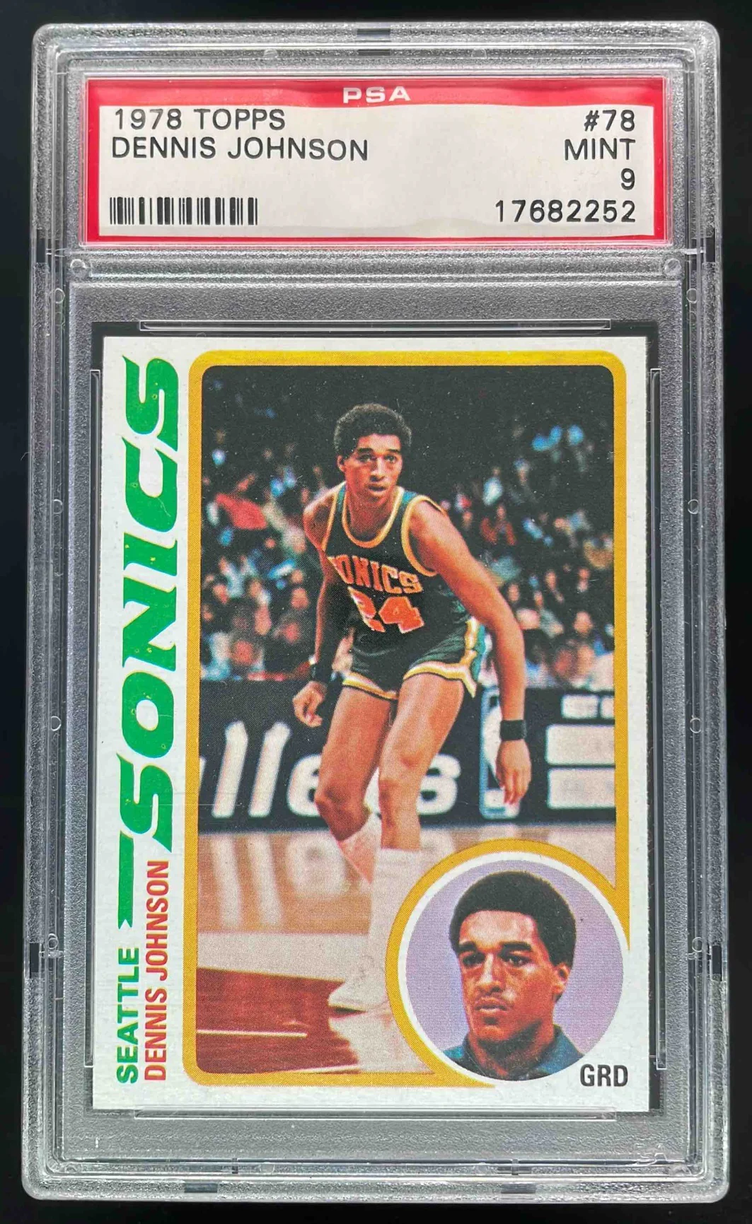 1978-79 Topps #78 Dennis Johnson RC PSA 9
