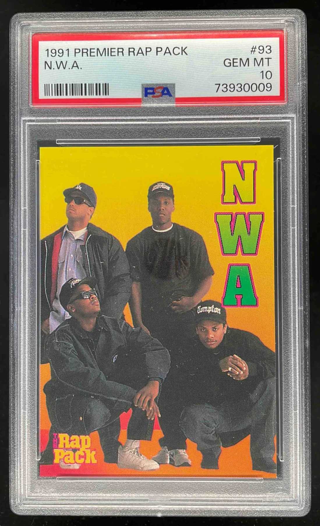 1991 Premier Rap Pack #93 N.W.A PSA 10
