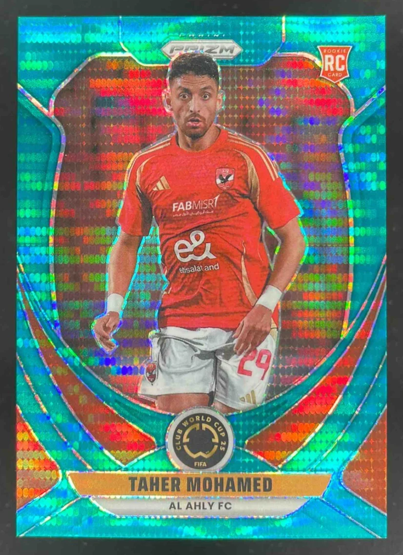 2025 Panini Prizm FIFA Club World Cup Teal Pulsar Prizm #5 Taher Mohamed /25