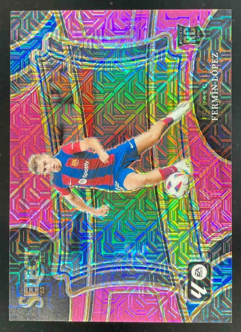 2023-24 Panini Select La Liga Pink Mojo Prizm #220 Fermin Lopez Field Level /115