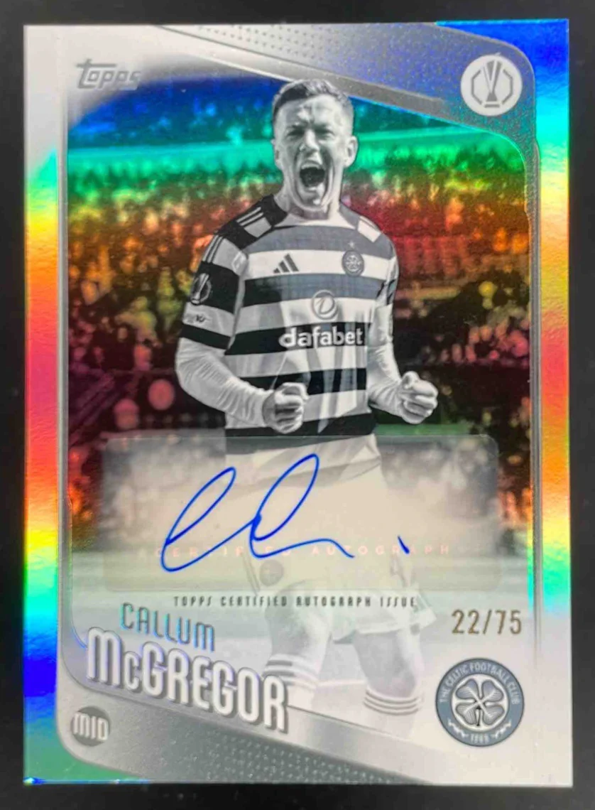 2025-26 Topps Black & White Foil #BA-CM Callum McGregor Auto /75