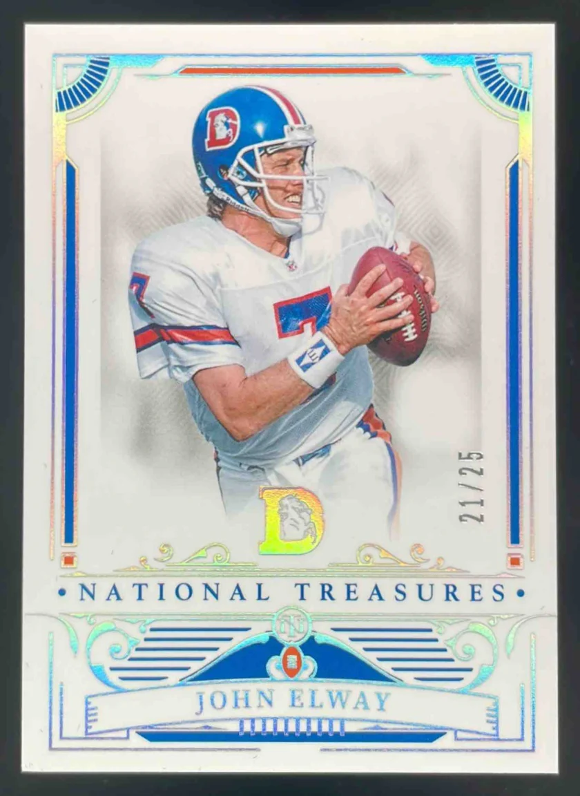 2025 Panini National Treasures Holo Silver #31 John Elway /25