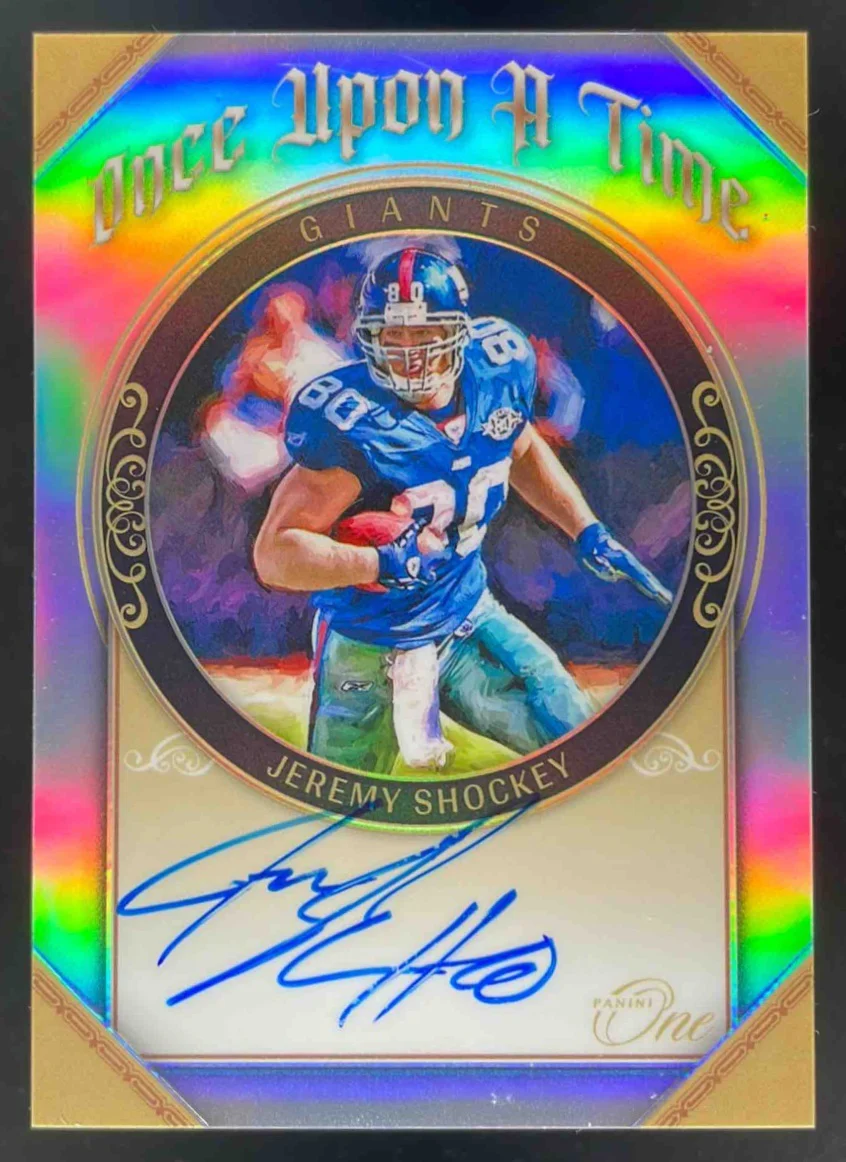 2021 Panini One Once Upon a Time #368 Jeremy Shockey Once Upon a Time Auto /99