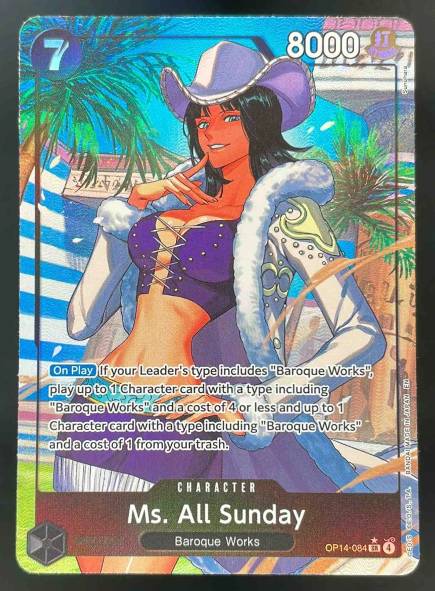 Ms. All Sunday Alternate Art - The Azure Sea's Seven OP14 One Piece