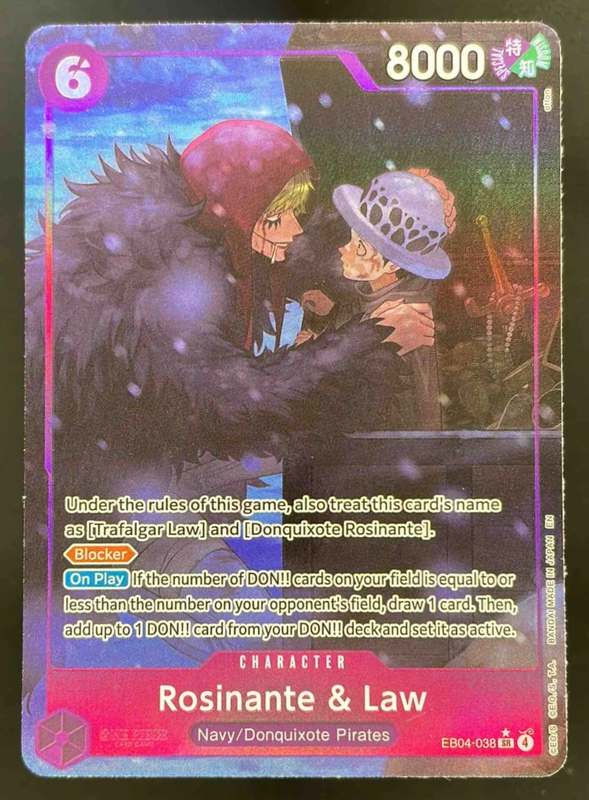 Rosinante & Law Alternate Art - The Azure Sea's Seven OP14 One Piece