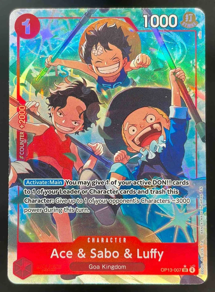 Ace & Sabo & Luffy Alternate Art - Carrying On His Will OP13 One Piece