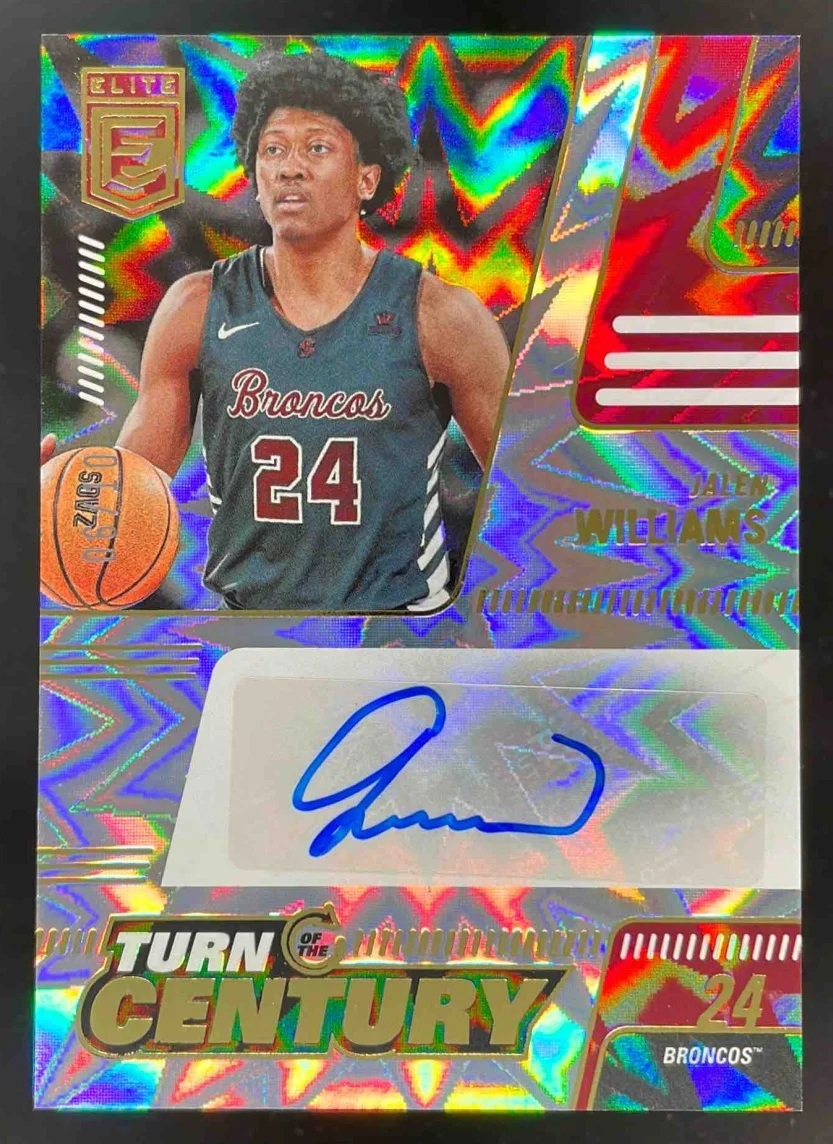 2022 Chronicles Draft Picks Turn of the Century Gold Jalen Williams RC Auto /10