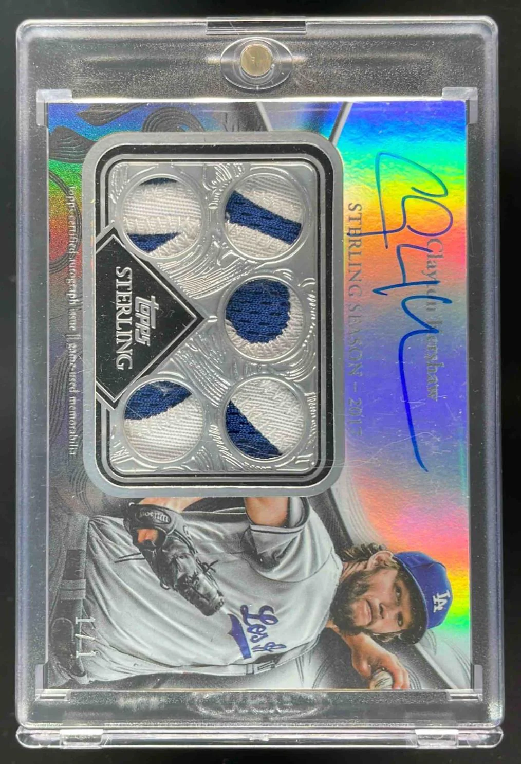 2024 Topps Sterling Seasons Silver #SSAR-CK2 Clayton Kershaw Auto 1/1