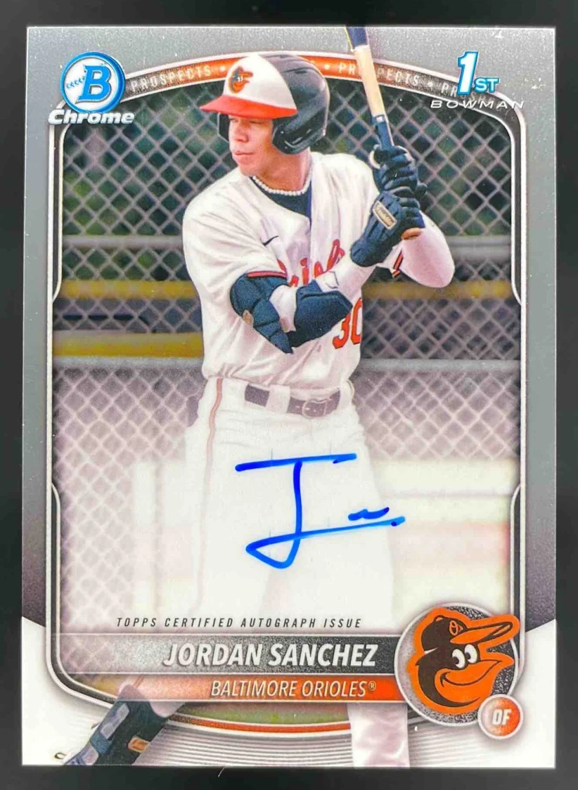 2025 Bowman Chrome Prospect Autograph #CPA-JOS Jordan Sanchez RC Auto
