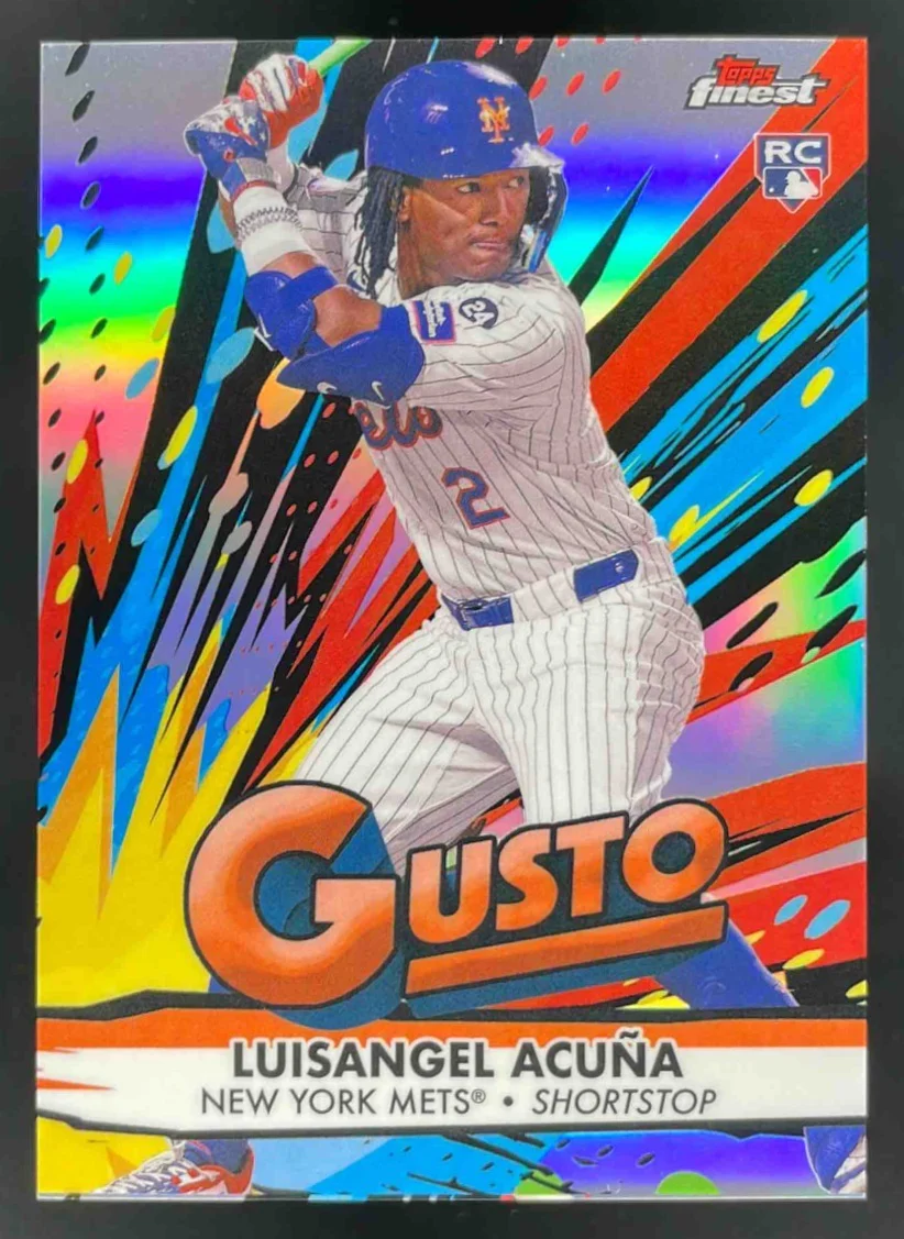 2025 Topps Finest Gusto #G-33 Luisangel Acuna RC
