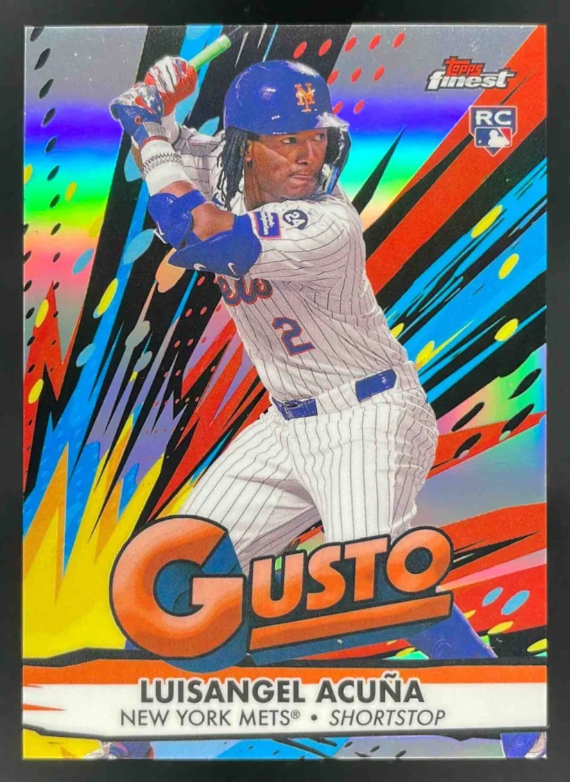 2025 Topps Finest Gusto #G-33 Luisangel Acuna RC