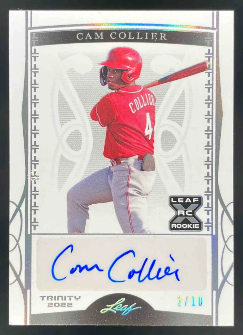2022 Leaf Trinity Rookie Autograph #BA-CC2 Cam Collier RC Auto /10