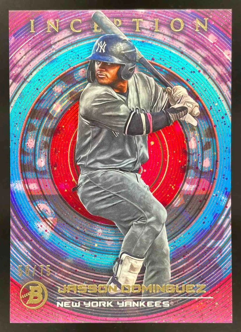 2022 Bowman Inception Fuchsia Foil #28 Jasson Dominguez /75