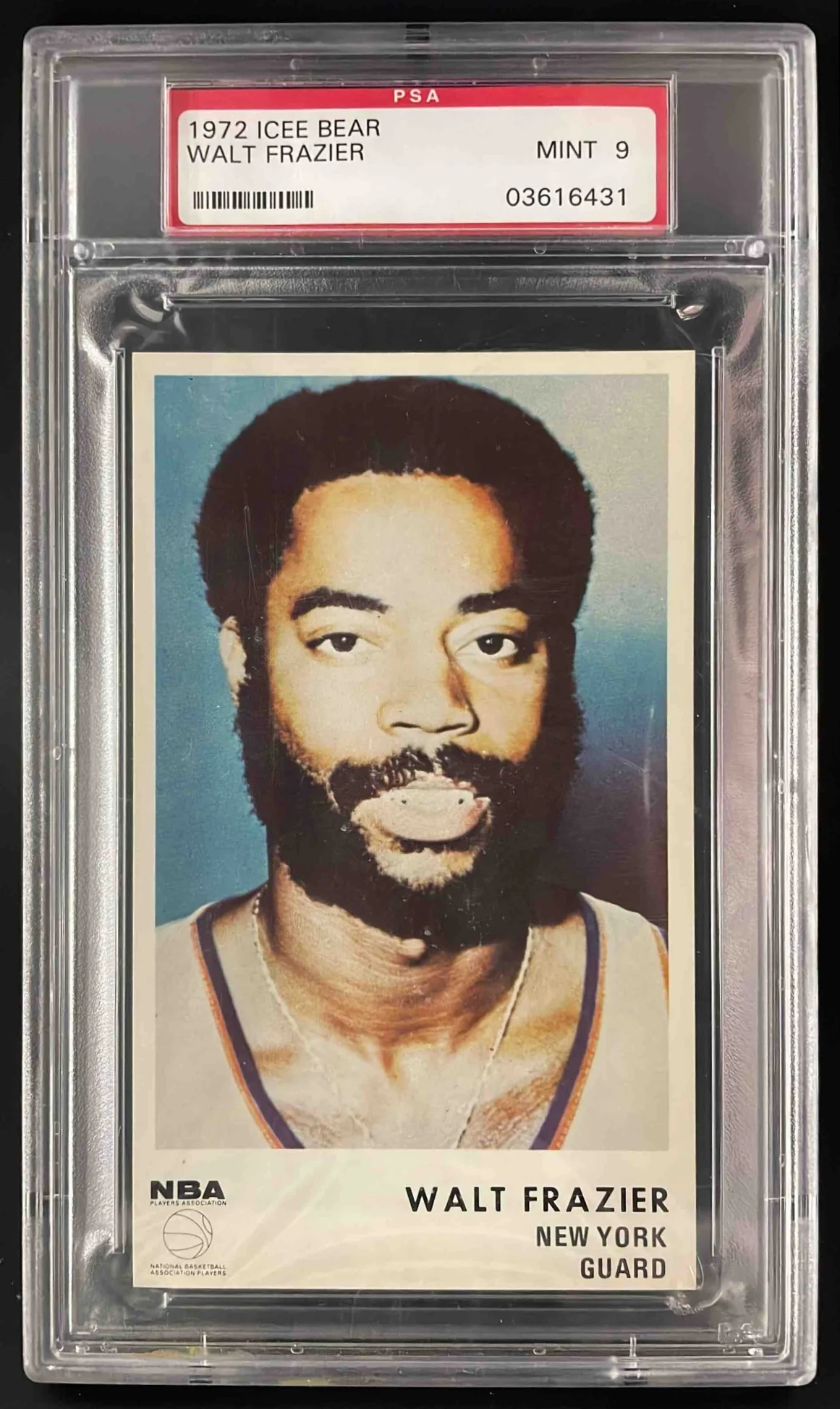 1972 Icee Bear Walt Frazier PSA 9