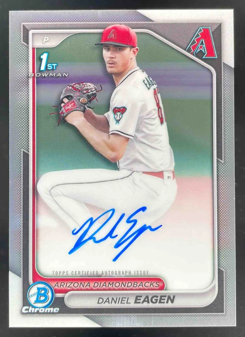 2024 Bowman Draft Chrome Prospect Autographs #CPA-DE Daniel Eagen RC Auto