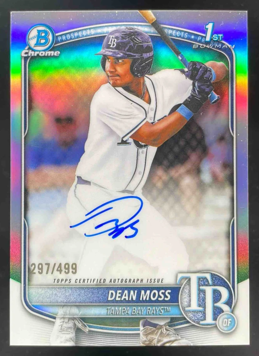 2025 Bowman Draft Chrome Prospect #CPA-DM Dean Moss Auto /499