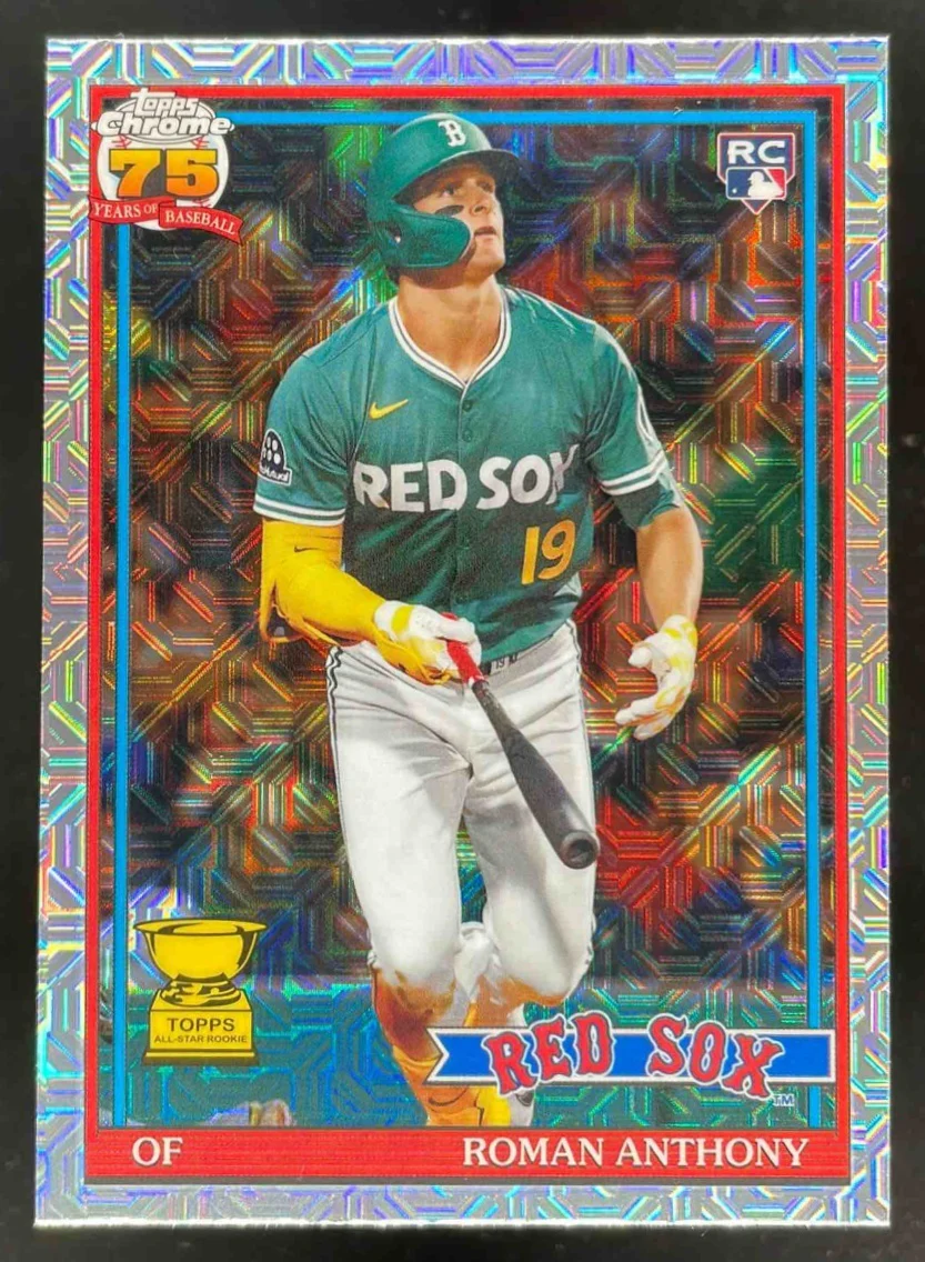 2026 Topps 1991 Topps Chrome Silver Pack Mojo Refractor #91C-60 Roman Anthony RC