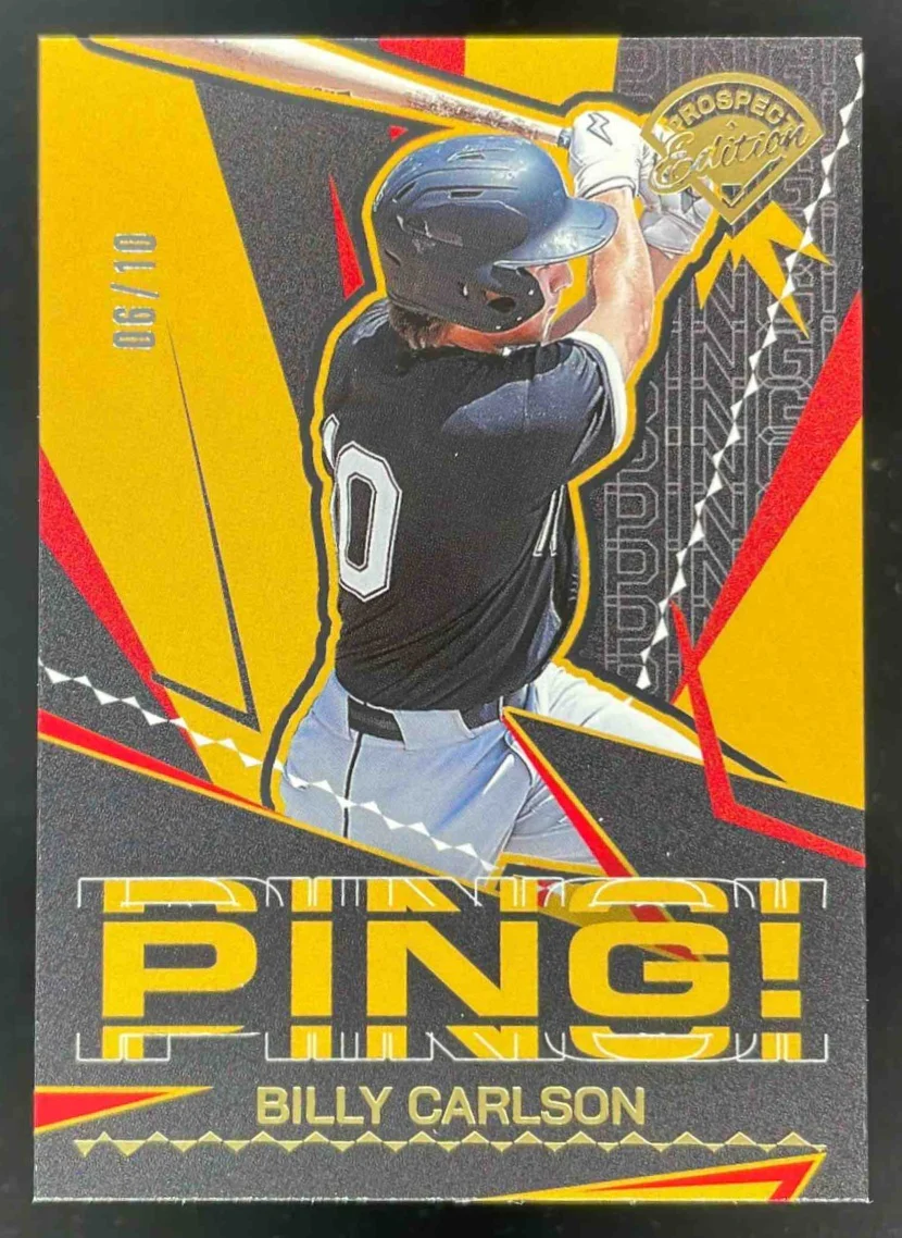 2025 Panini Prospect Edition Ping! Gold #17 Billy Carlson /10