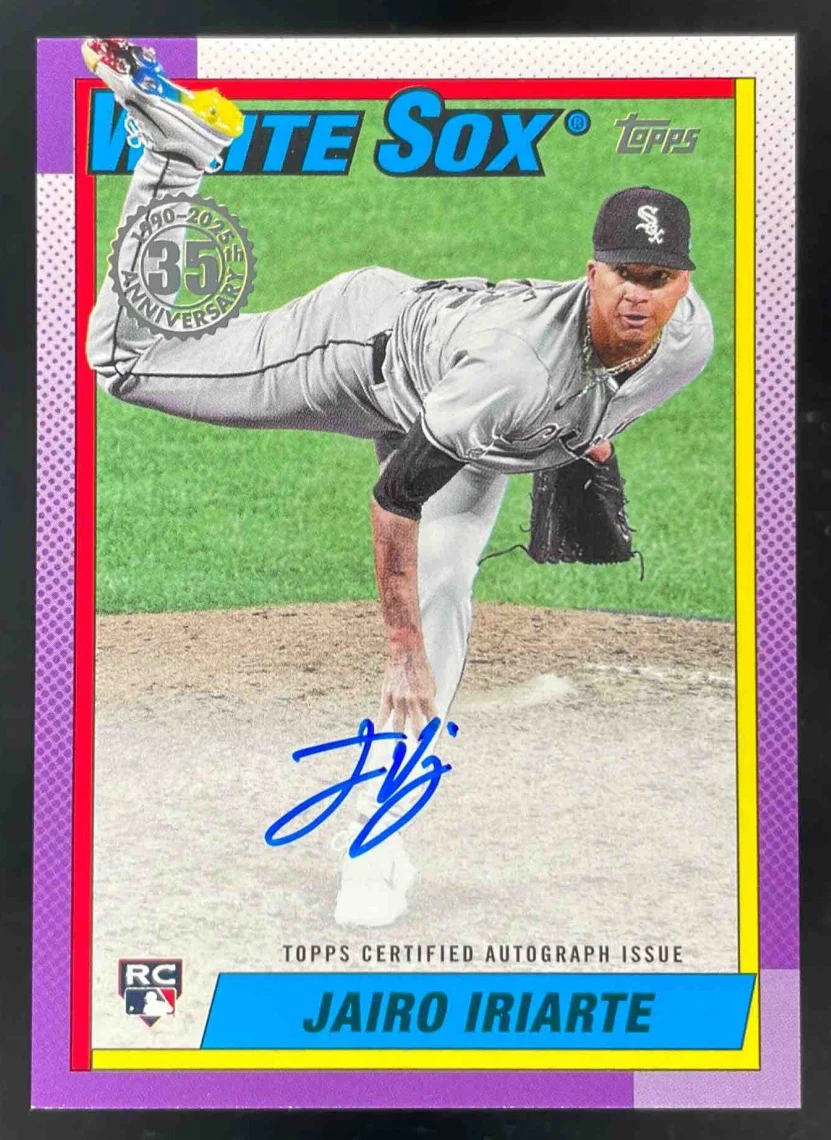 2025 Topps Update 1990 Topps Autographs #90B2-JI Jairo Iriarte RC Auto