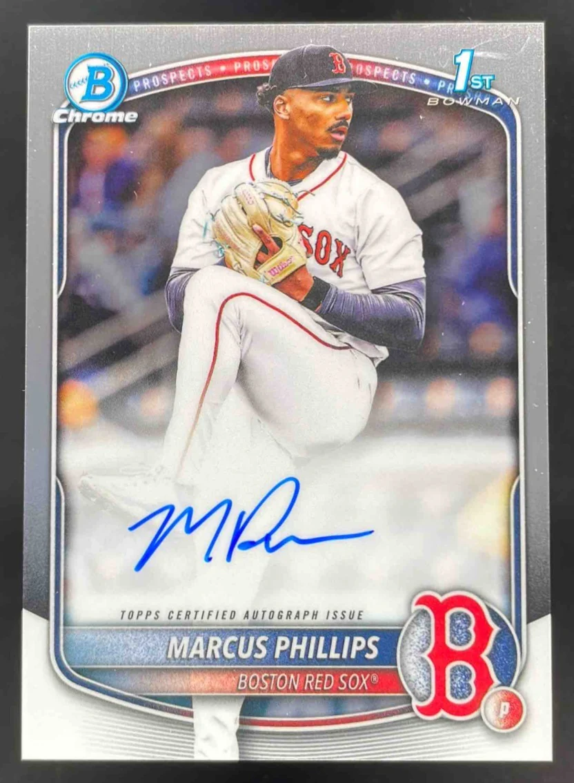 2025 Bowman Draft Chrome Prospect Autograph #CPA-MP Marcus Phillips RC Auto