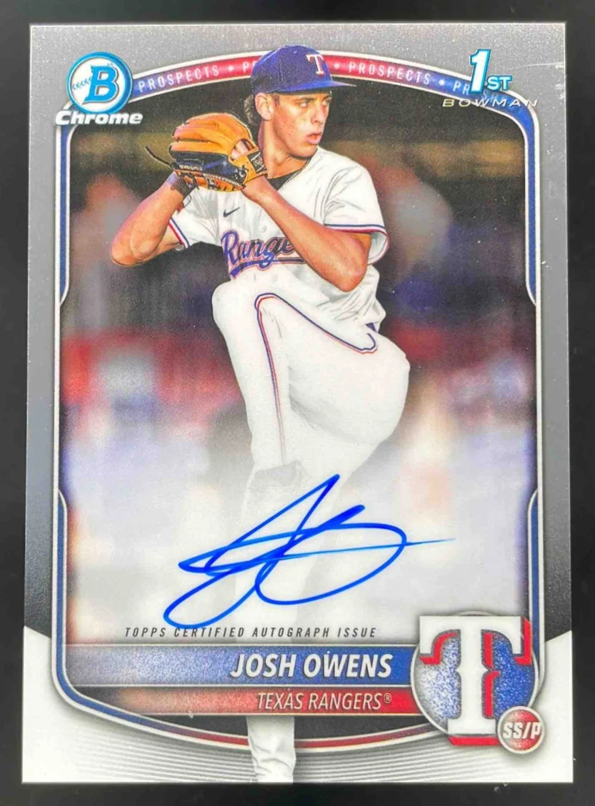 2025 Bowman Draft Chrome Prospect Autograph #CPA-JO Josh Owens RC Auto