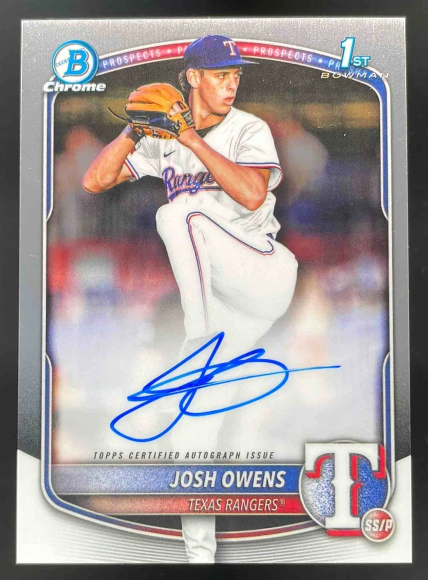 2025 Bowman Draft Chrome Prospect Autograph #CPA-JO Josh Owens RC Auto