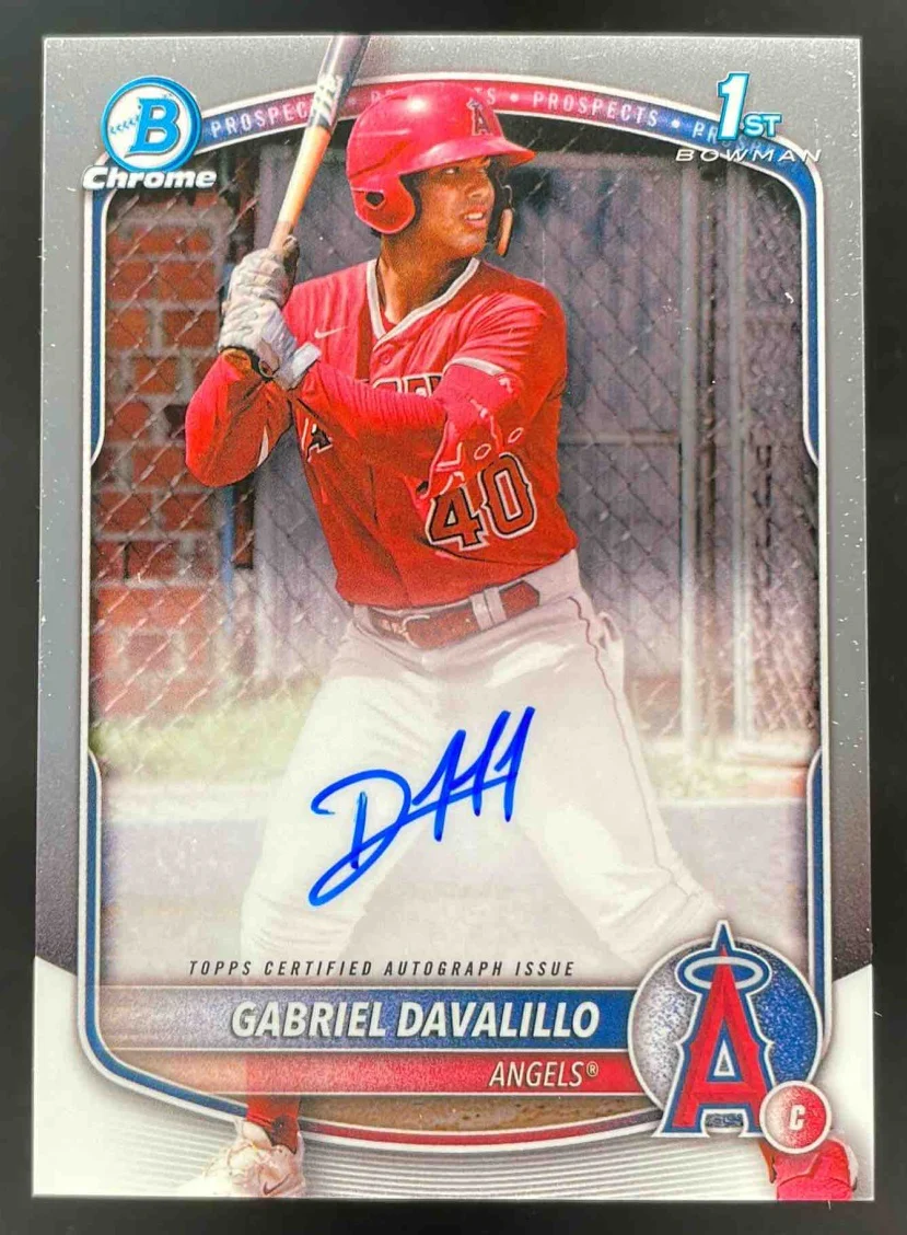 2025 Bowman Chrome Prospect Autograph #CPA-GD Gabriel Davalillo RC Auto
