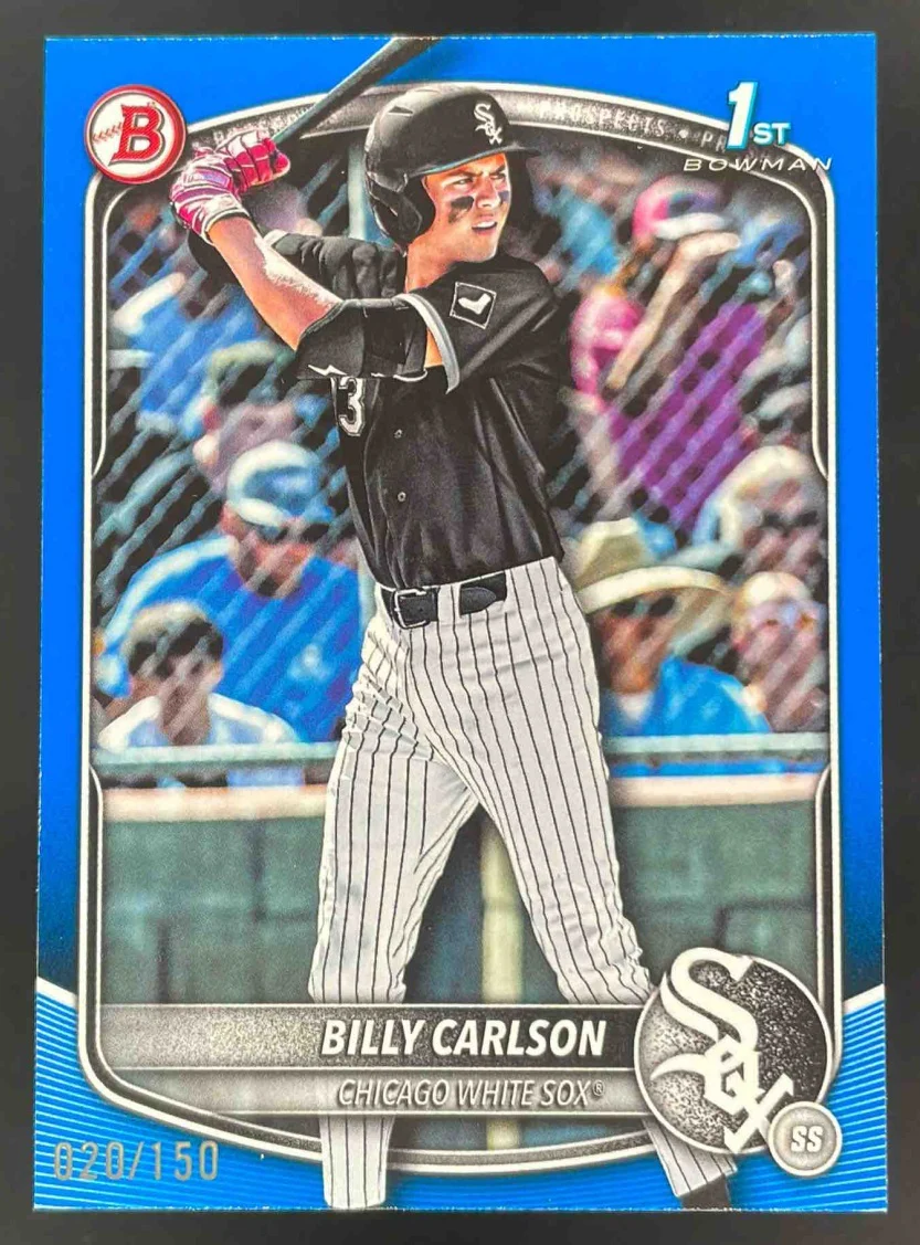 2025 Bowman Draft Blue Border #BD-10 Billy Carlson RC /150