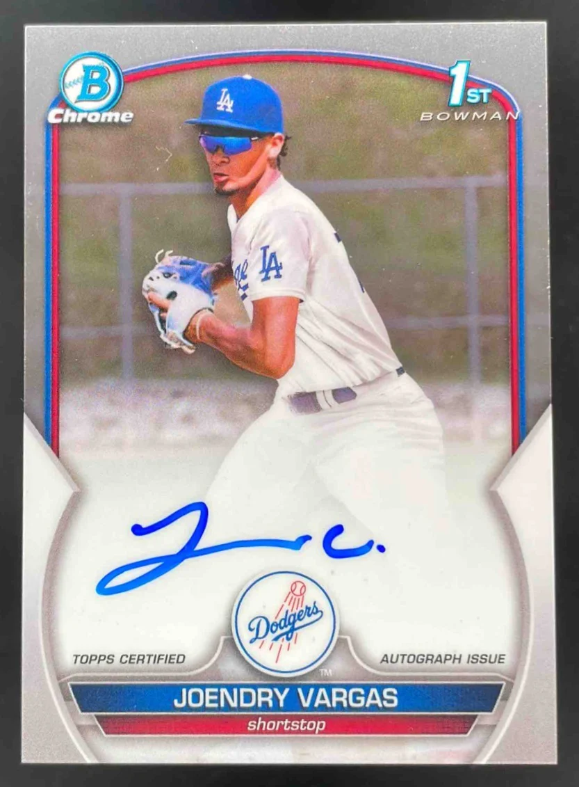 2023 Bowman Chrome Prospect Autographs #CPA-JV Joendry Vargas RC Auto