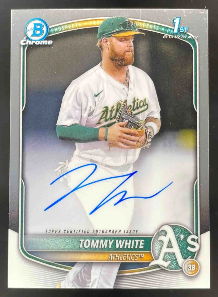 2025 Bowman Chrome Prospect Autograph #CPA-TWH Tommy White RC Auto