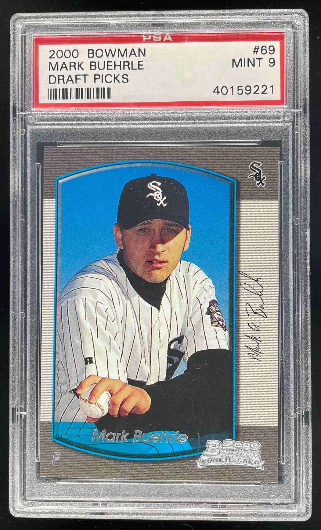 2000 Bowman Draft Picks & Prospects #69 Mark Buehrle RC PSA 9