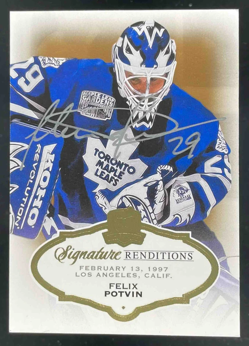 2015-16 Upper Deck The Cup Signature Renditions #SR-FP Felix Potvin Auto