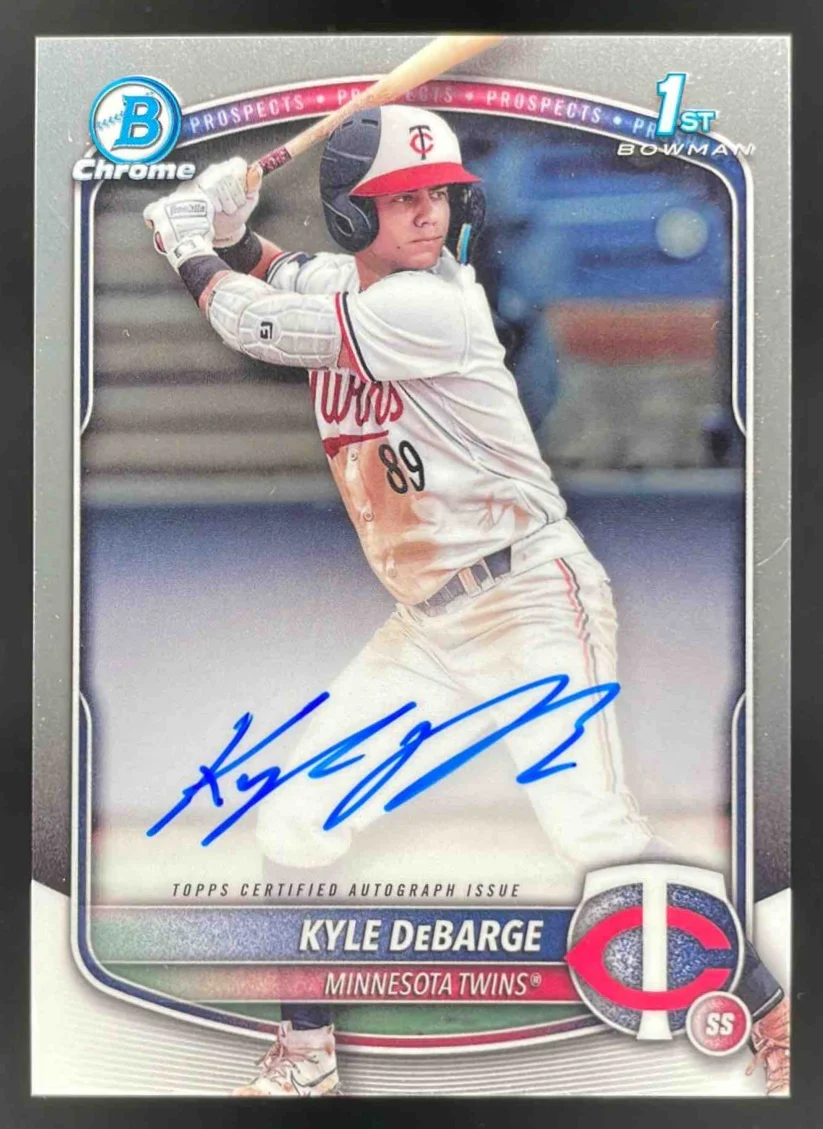 2025 Bowman Chrome Prospect Autographs #CPA-KD Kyle DeBarge RC Auto