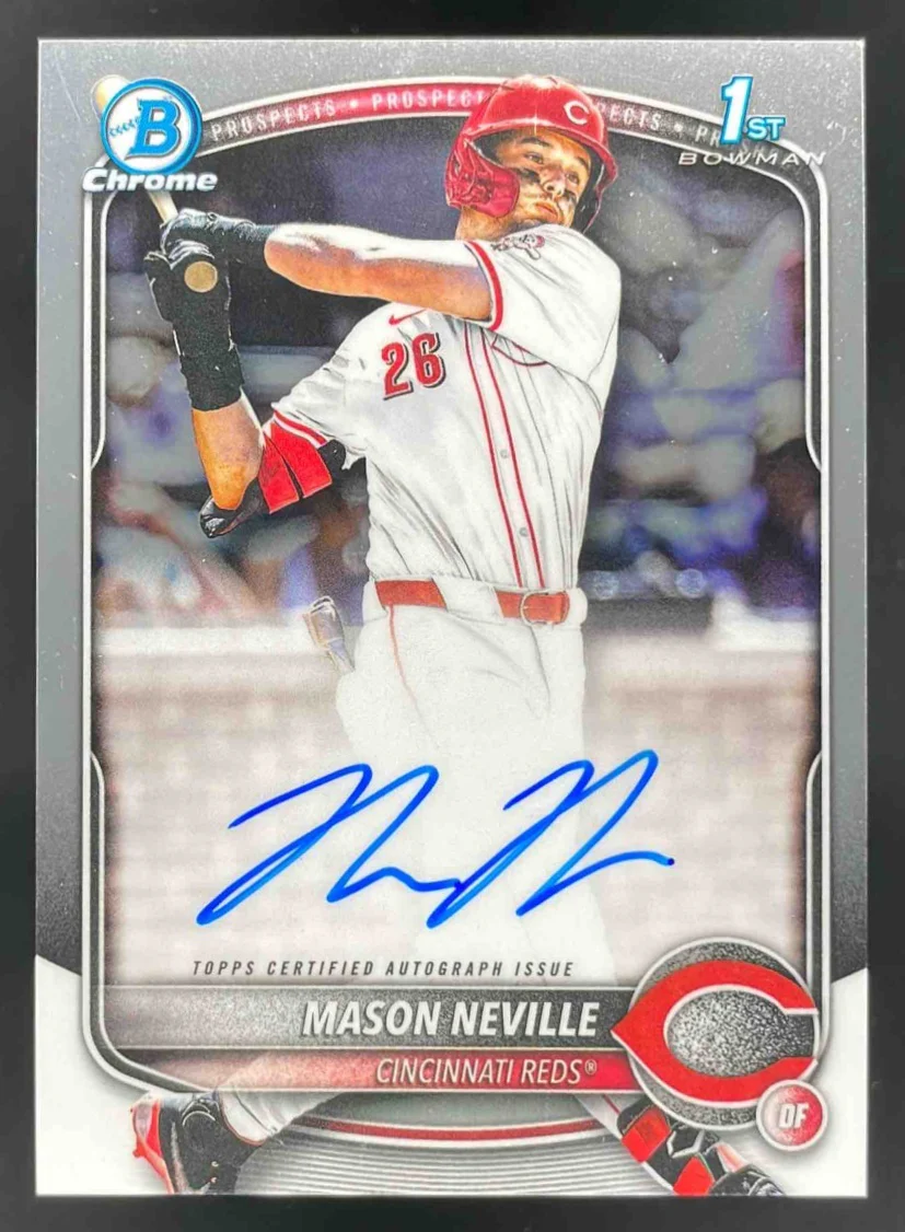 2025 Bowman Draft Chrome Prospect Autograph #CPA-MN Mason Neville RC Auto