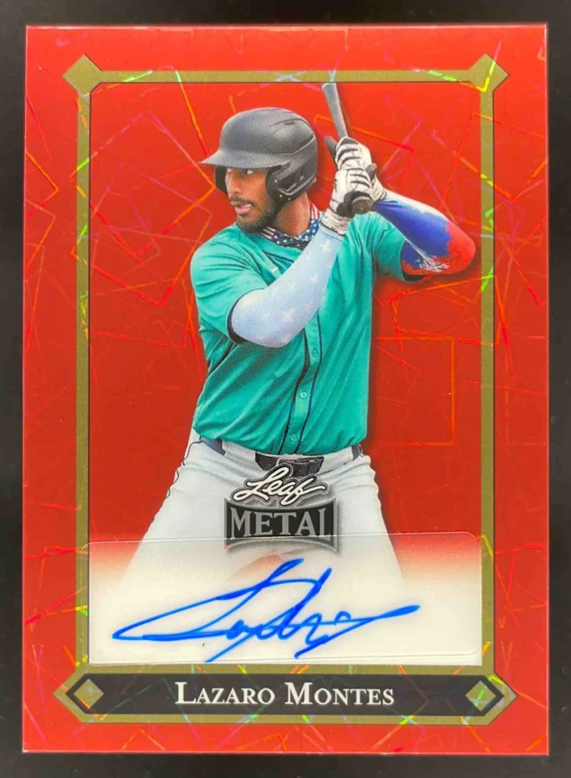 2025 Leaf Metal 92 Leaf LGR Laser Red #LGR-LM1 Lazaro Montes Auto /3