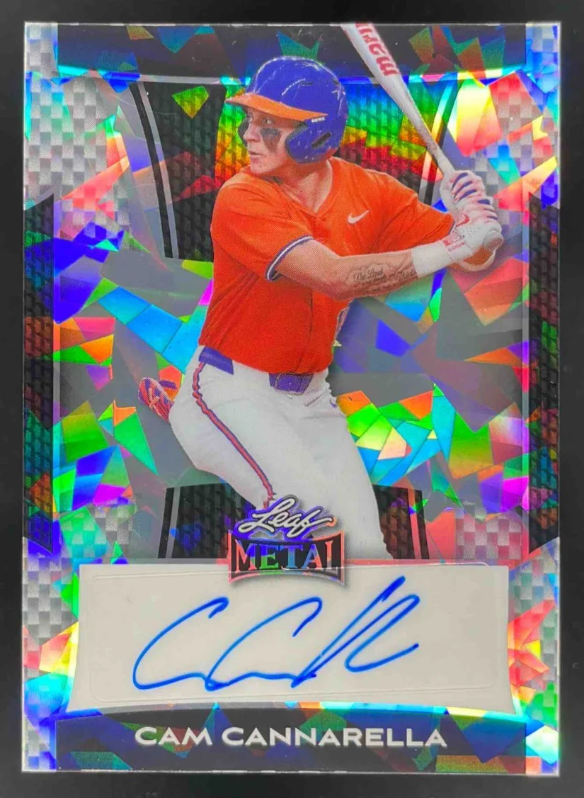 2025 Leaf Metal Autograph Crystal Silver #BA-CC1 Cam Cannarella Auto /25