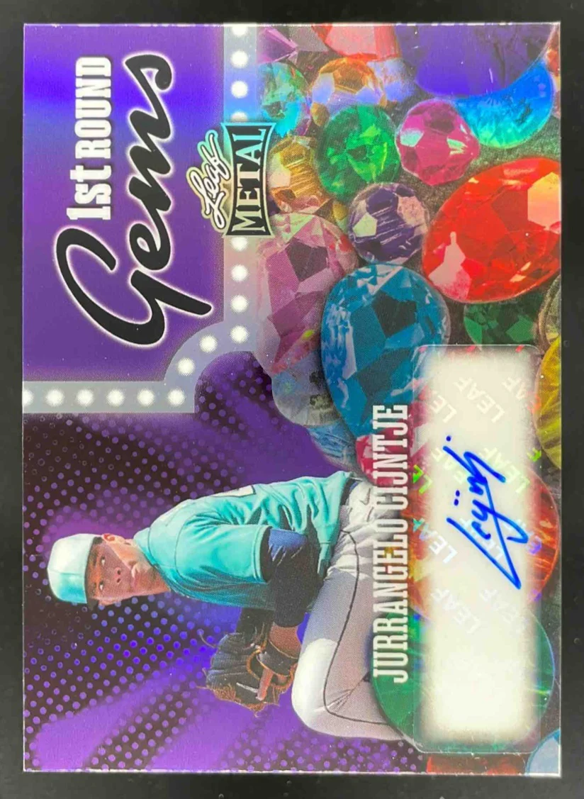 2025 Leaf Metal RC Round Gems Prismatic Purple Jurrangelo Cijntje Auto /10