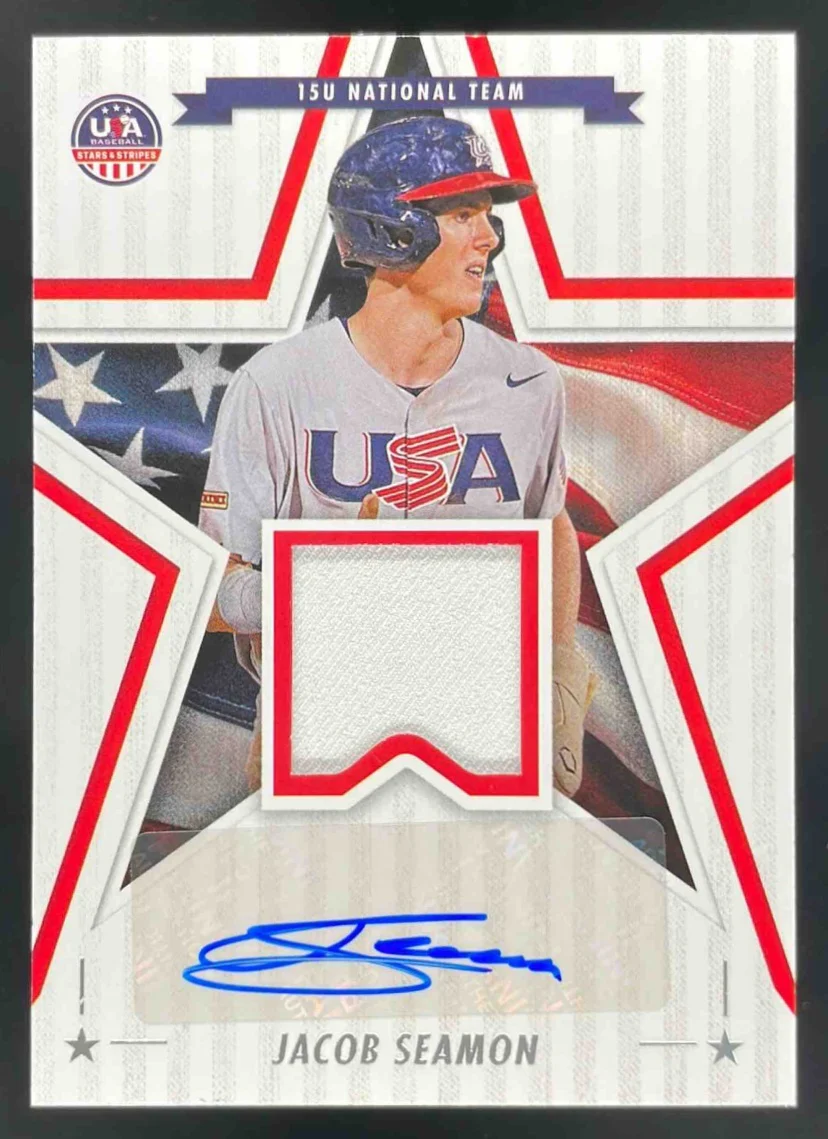 2025 Panini USA Stars & Stripes Stars and Stripes Materials Jacob Seamon Auto