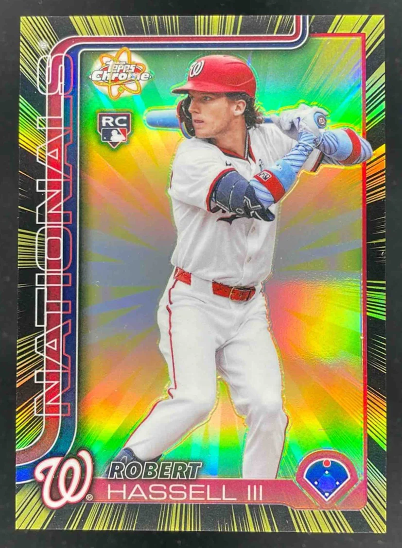 2025 Topps Chrome Update Radiating Rookie #RR-35 Robert Hassell III SP RC