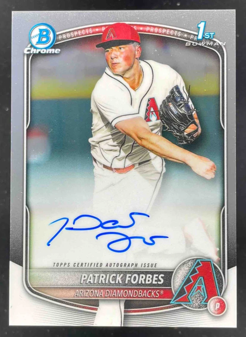 2025 Bowman Draft Chrome Prospect Autograph #CPA-PF Patrick Forbes RC Auto