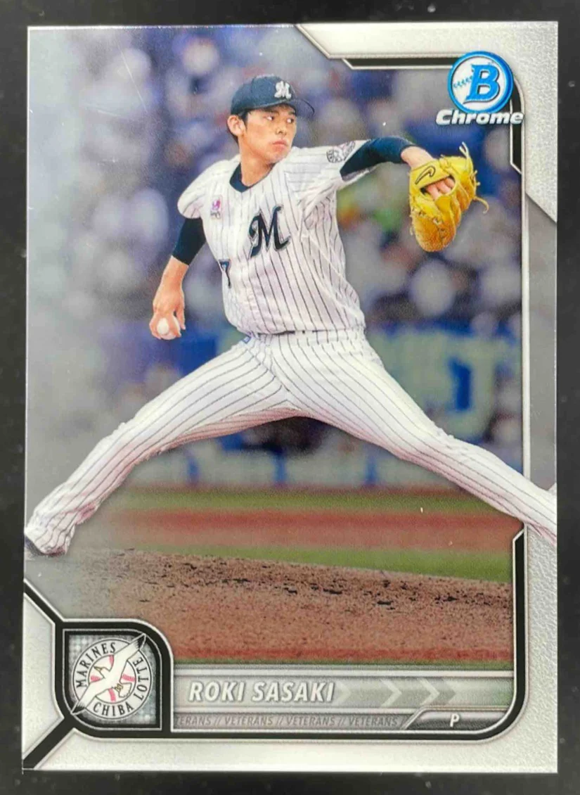 2022 Bowman NPB Nippon Professional Baseball Chrome #133 Roki Sasaki