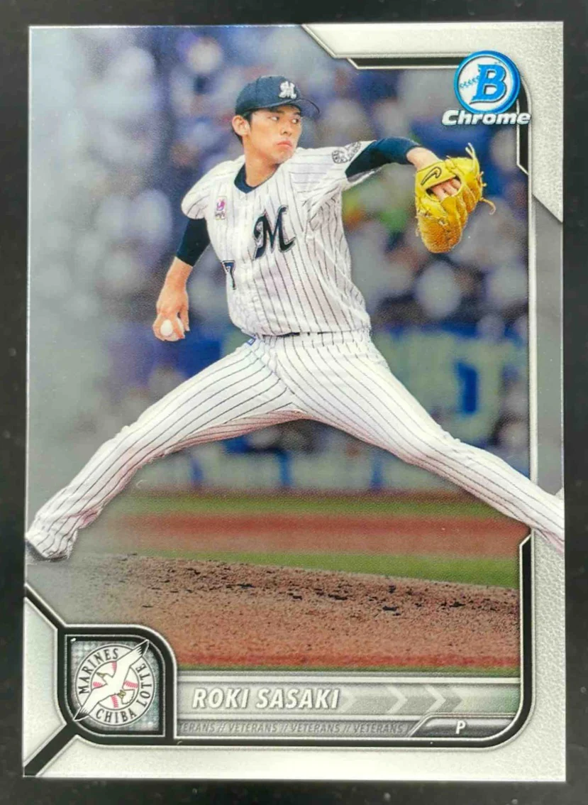 2022 Bowman NPB Nippon Professional Baseball Chrome #133 Roki Sasaki