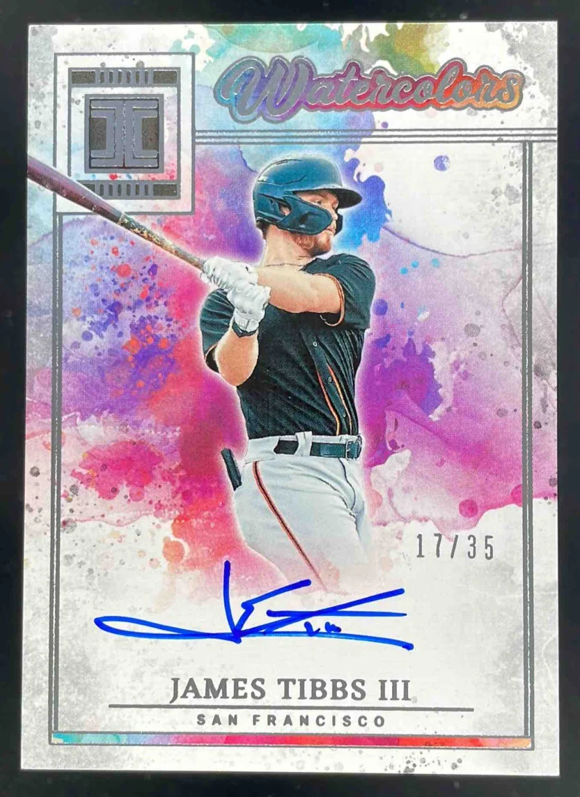 2025 Panini Impeccable Watercolor Signatures #WCS-JT James Tibbs III Auto /35