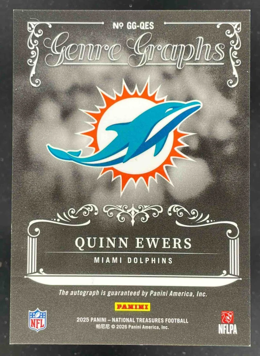 2025 National Treasures Genre Graphs #GG-QES Quinn Ewers RC Auto /99 - Image 2
