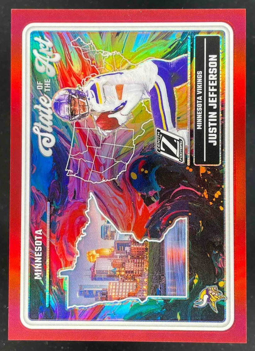 2024 Panini Zenith State of the Art Red #16 Justin Jefferson /49
