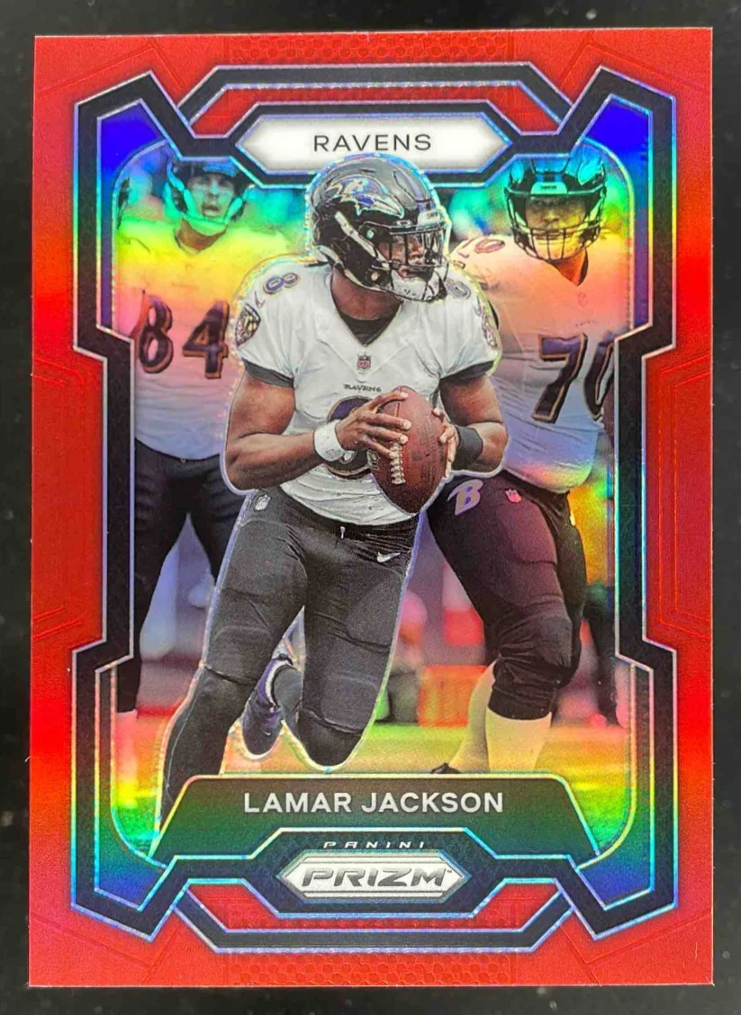 2023 Panini Prizm Red Prizm #18 Lamar Jackson
