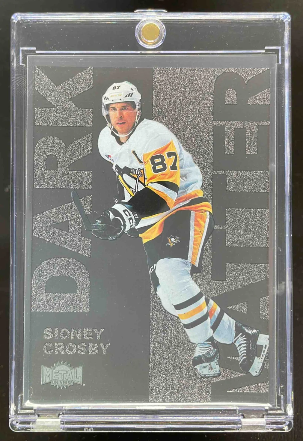 2025-26 Skybox Metal Universe Dark Matter #DM-8 Sidney Crosby