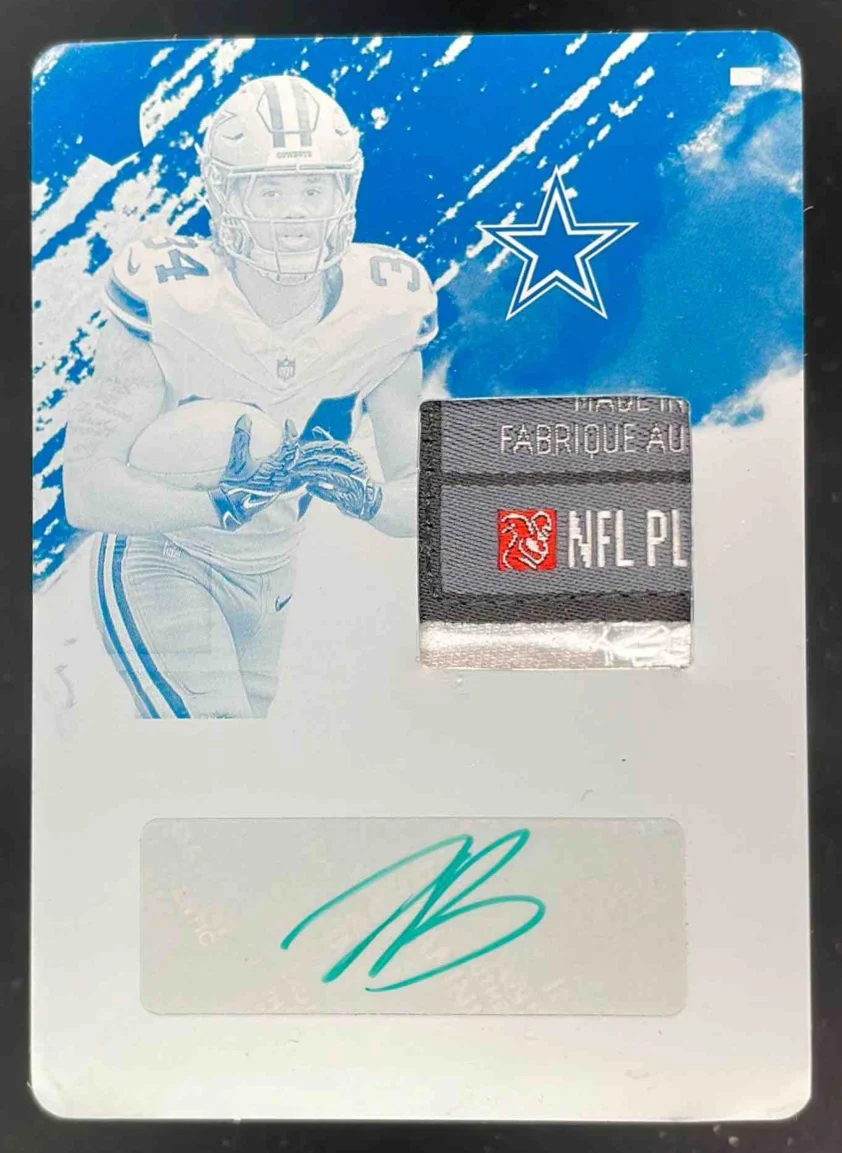 2025 Impeccable Patch Autos Printing Plate Cyan #RKP-JBE Jaydon Blue RC Auto 1/1